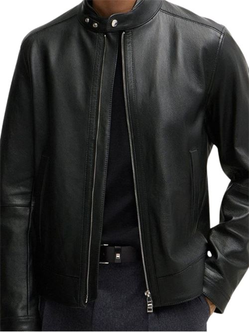 Giubbetto in pelle nero Hugo Boss | 50518906001